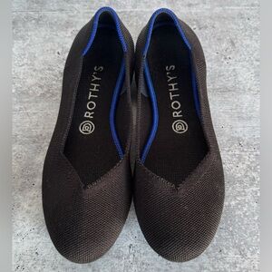 Rothy's Black and Blue Flats